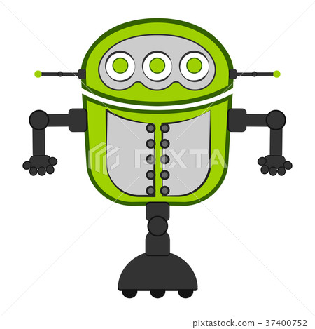 Isolated cute robot 37400752