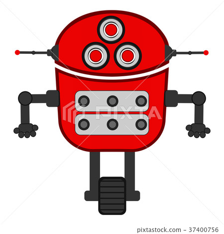Isolated cute robot 37400756