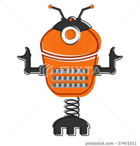 Sketch of a cute robot 37401011