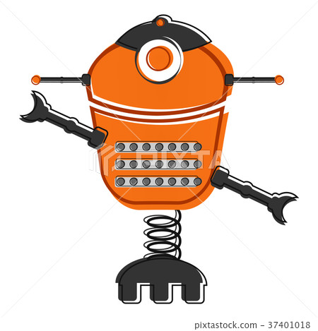 Sketch of a cute robot 37401018