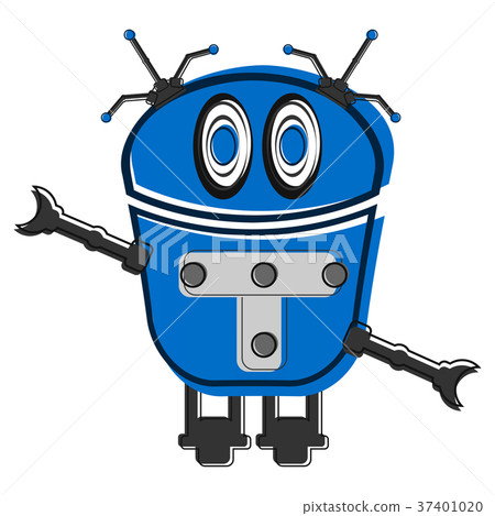 Sketch of a cute robot 37401020