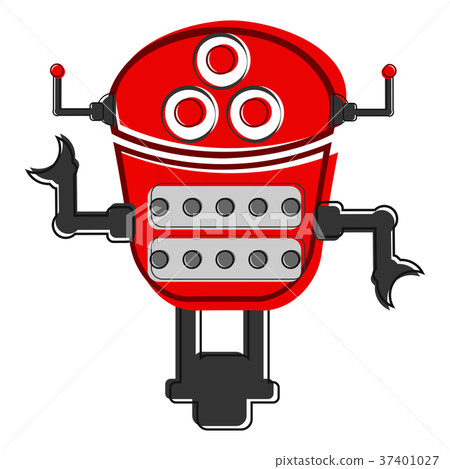 Sketch of a cute robot 37401027