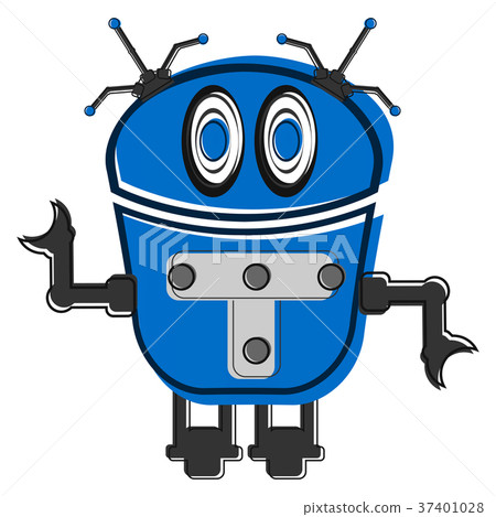 Sketch of a cute robot 37401028