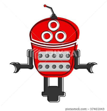 Sketch of a cute robot 37401043