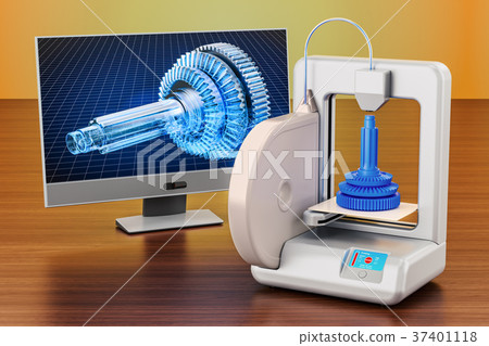 3d printer with computer monitor 37401118