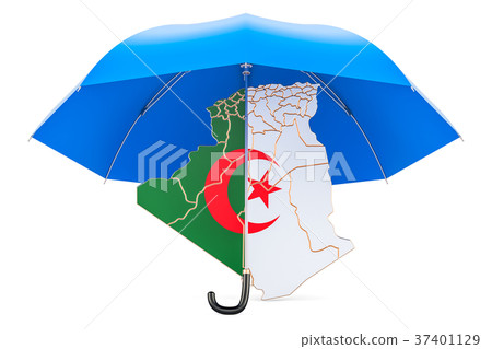 Algiers map under umbrella 37401129