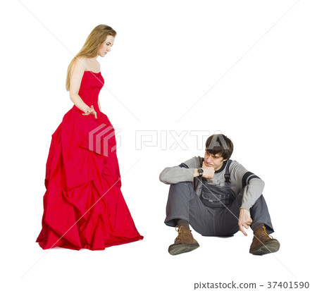 Concept of mesalliance and unequal match. Concept of mesalliance and unequal match. 37401590