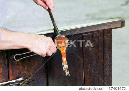 Glass furnace view,Venice,Italy Glass furnace view,Venice,Italy 37401672