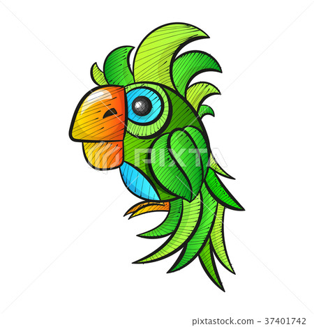 图库插图 cartoon cute parrot