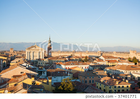 View of Cittadella, walled city in Italy 37401771