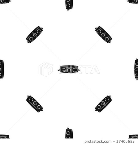 Rock collar pattern seamless black 37403682