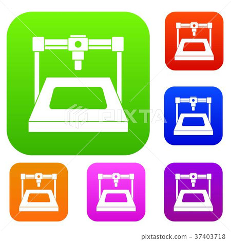 3D printer set color collection 3D printer set color collection 37403718