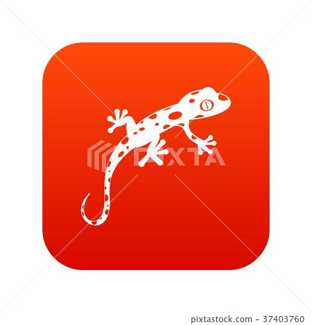 Chameleon icon digital red Chameleon icon digital red 37403760