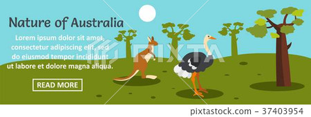 Nature of Australia banner horizontal concept 37403954