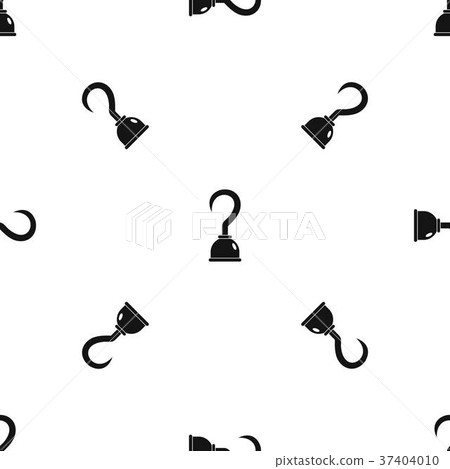 Hook pattern seamless black Hook pattern seamless black 37404010