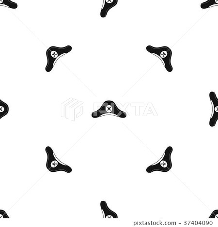 Pirate hat pattern seamless black Pirate hat pattern seamless black 37404090
