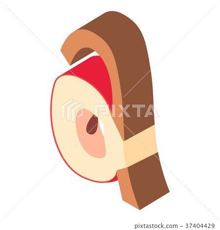 Letter apples icon, isometric 3d style Letter apples icon, isometric 3d style 37404429