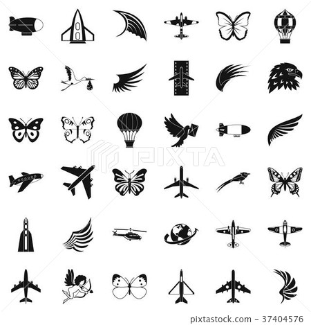 Transport icons set, simle style 37404576