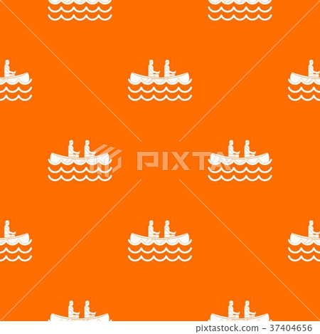 Canoeing pattern seamless Canoeing pattern seamless 37404656