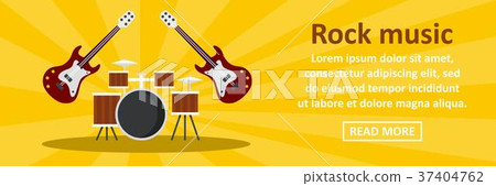 Rock music banner horizontal concept Rock music banner horizontal concept 37404762