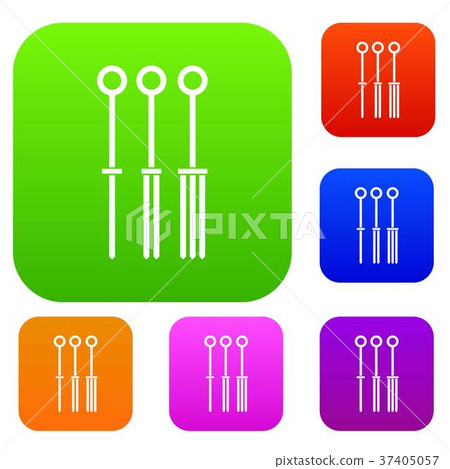 Tattoo needles set color collection 37405057