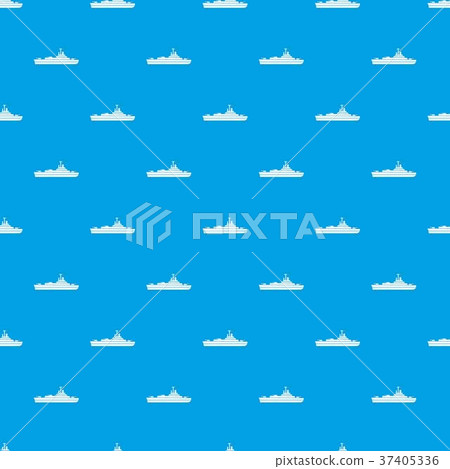 Warship pattern seamless blue 37405336