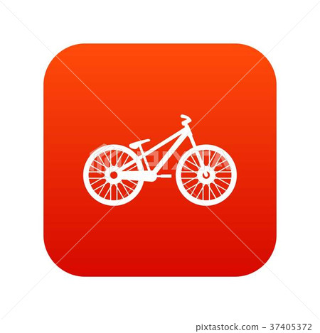 Bike icon digital red Bike icon digital red 37405372