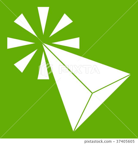 Click icon green - Stock Illustration [37405605] - PIXTA
