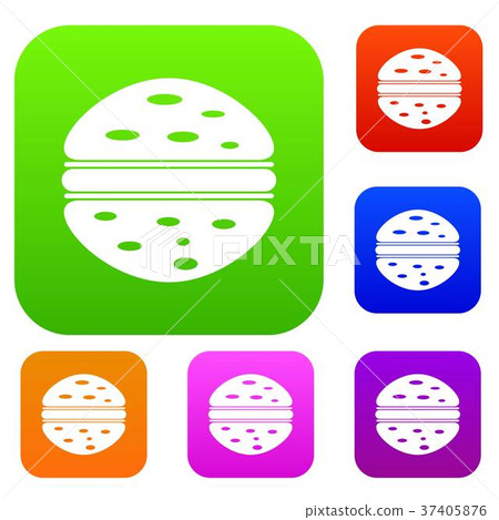 Burger set color collection - Stock Illustration [37405876] - PIXTA