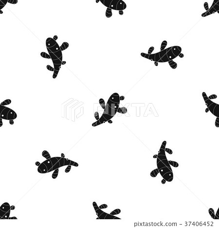 Ginger pattern seamless black Ginger pattern seamless black 37406452