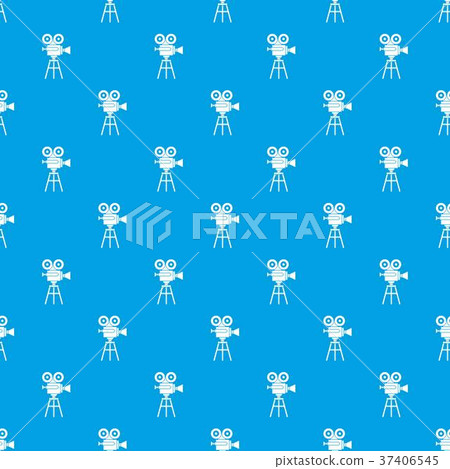 Retro film projector pattern seamless blue Retro film projector pattern seamless blue 37406545