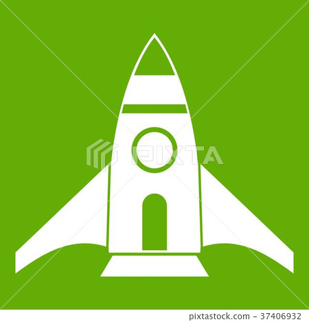 Rocket icon green 37406932