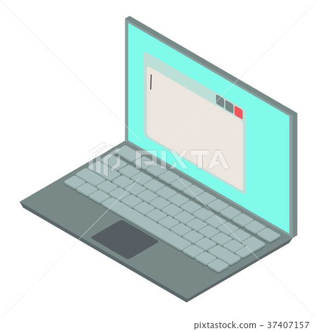 Laptop icon, isometric 3d style Laptop icon, isometric 3d style 37407157