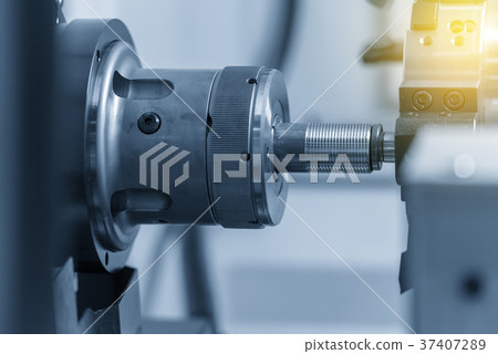 The CNC lathe machine The CNC lathe machine 37407289