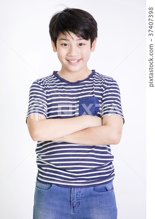 Portrait of asian cute boy with smile face, Portrait of asian cute boy with smile face, 37407398