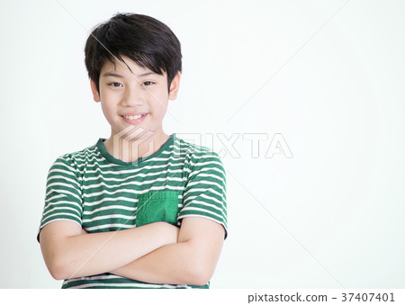 Portrait of asian cute boy with smile face, Portrait of asian cute boy with smile face, 37407401