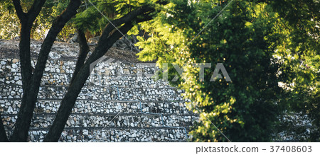 Large stone structure landmark in Ipswich. 37408603