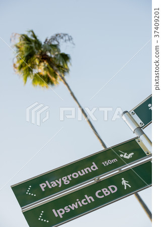 Road sign in Ipswich City, Queensland. 37409201