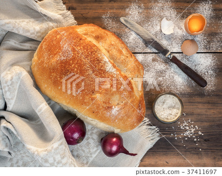 Composition in a rustic style, top view. Still Composition in a rustic style, top view. Still 37411697