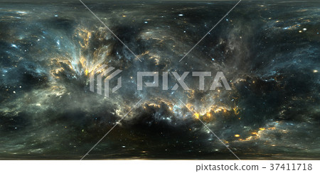 Space background with nebula and stars. 360 HDRI 37411718