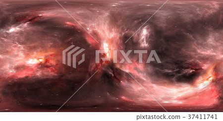 Space background with nebula and stars. 360 HDRI 37411741