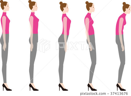 Good and bad attitude when wearing high heels 37413676