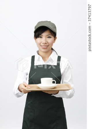 Cafe bakery staff clerk 37413797