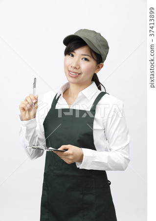 Cafe bakery staff clerk Cafe bakery staff clerk 37413899