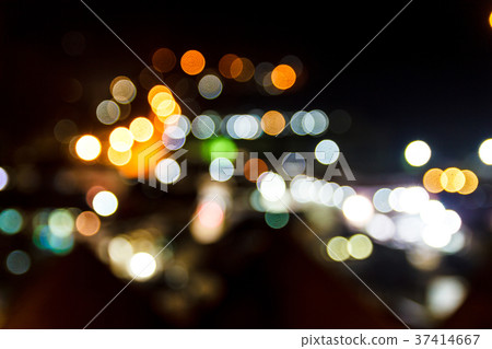 Colorful bokeh in dark. 37414667
