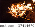 Brazier with fire. 37414670