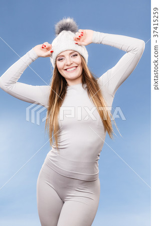 woman in thermal underwear 37415259