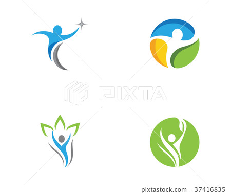 Human character logo sign 37416835
