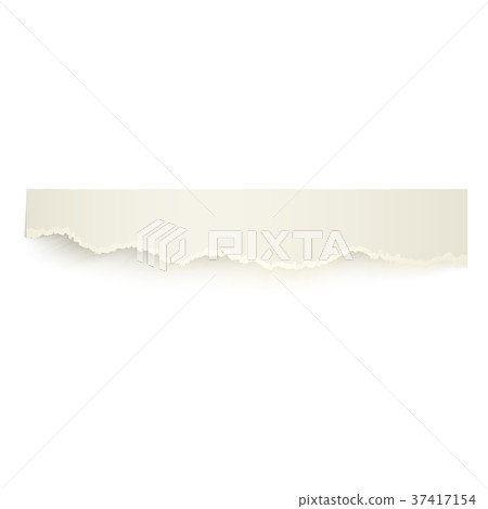 Realistic vector piece, eibbon of torn-off paper Realistic vector piece, eibbon of torn-off paper 37417154