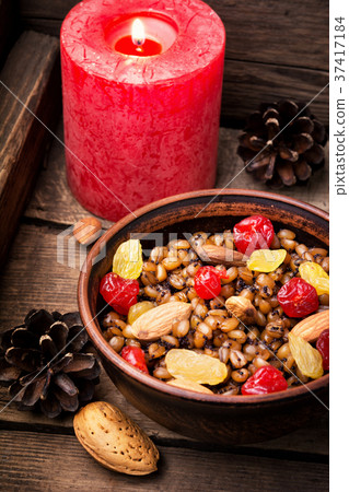 holiday porridge with nuts and raisins holiday porridge with nuts and raisins 37417184